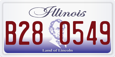 IL license plate B280549