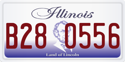 IL license plate B280556
