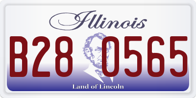 IL license plate B280565