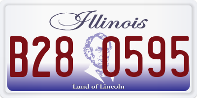 IL license plate B280595