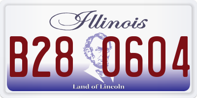 IL license plate B280604