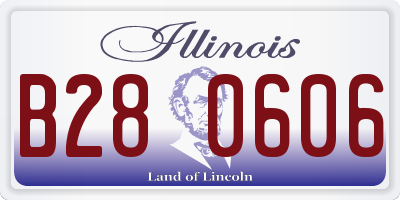 IL license plate B280606