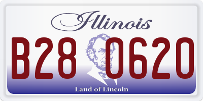IL license plate B280620