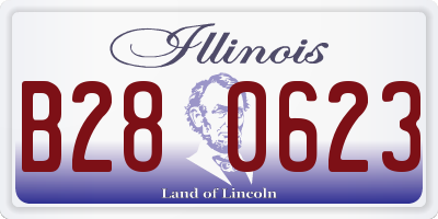 IL license plate B280623