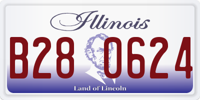 IL license plate B280624