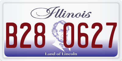 IL license plate B280627