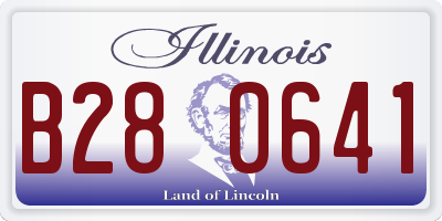 IL license plate B280641