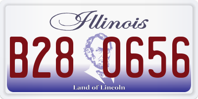 IL license plate B280656