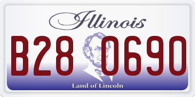 IL license plate B280690