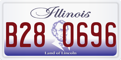 IL license plate B280696