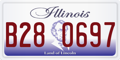 IL license plate B280697