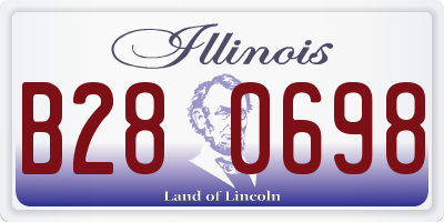 IL license plate B280698