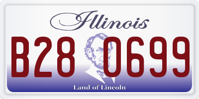 IL license plate B280699