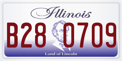 IL license plate B280709