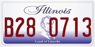 IL license plate B280713