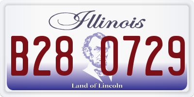 IL license plate B280729