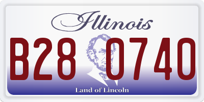 IL license plate B280740