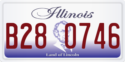 IL license plate B280746