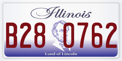 IL license plate B280762