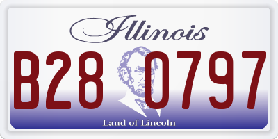 IL license plate B280797