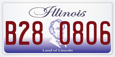 IL license plate B280806