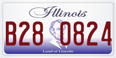 IL license plate B280824
