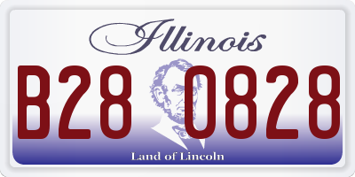 IL license plate B280828