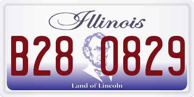IL license plate B280829