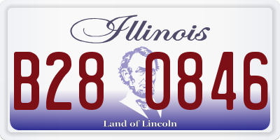 IL license plate B280846