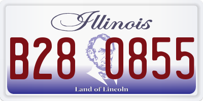 IL license plate B280855