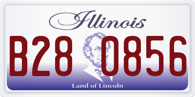 IL license plate B280856