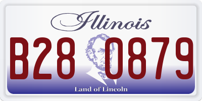 IL license plate B280879