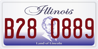 IL license plate B280889