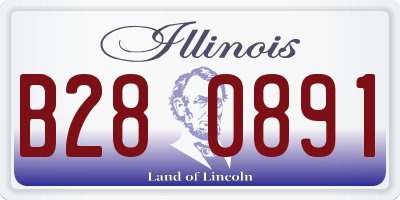IL license plate B280891