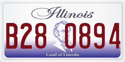 IL license plate B280894