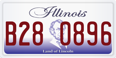 IL license plate B280896