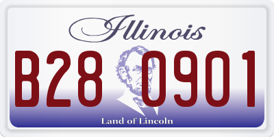 IL license plate B280901