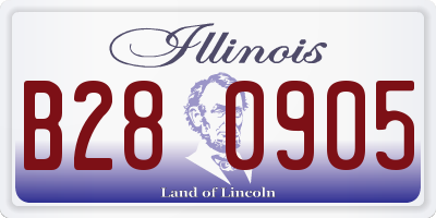 IL license plate B280905