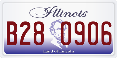 IL license plate B280906