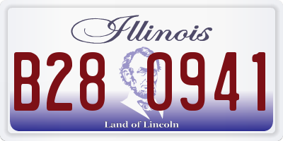 IL license plate B280941
