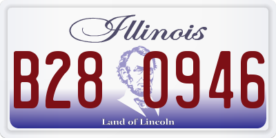 IL license plate B280946