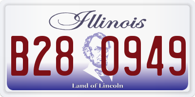 IL license plate B280949
