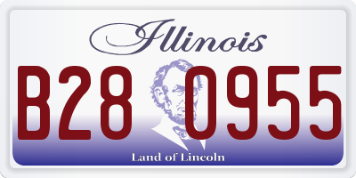 IL license plate B280955