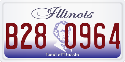 IL license plate B280964