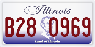 IL license plate B280969