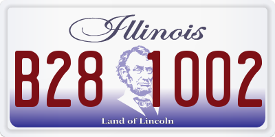 IL license plate B281002