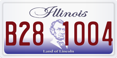 IL license plate B281004
