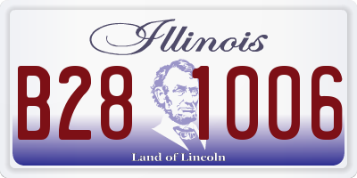 IL license plate B281006