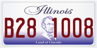 IL license plate B281008