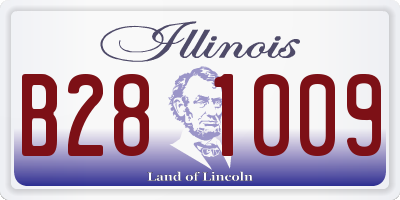 IL license plate B281009